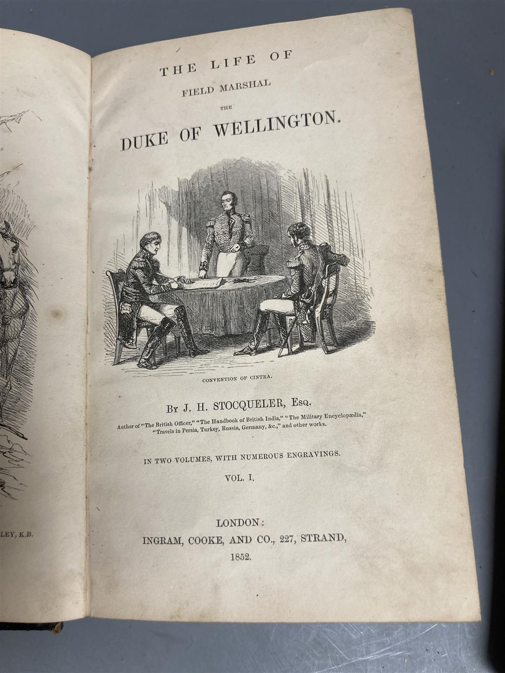 Two volumes of Life of Wellington and other volumes